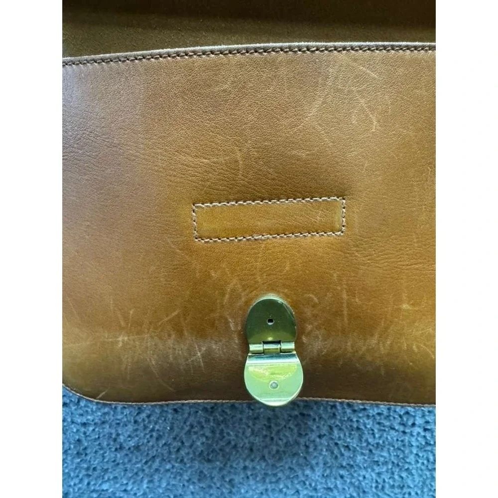 Madewell The Abroad Leather Convertible Crossbody Bag Camel Brown‎